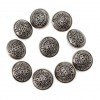 10pcs Vintage Round Metal Buttons Craft Scrapbooking Sewing Suit Shirt Button silver 100x100 - container sets