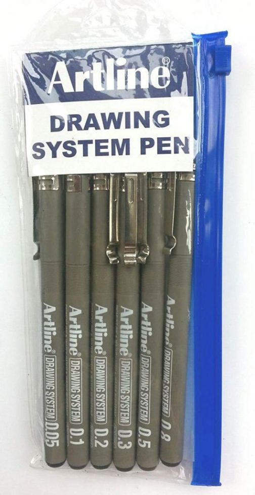 Artline Drawing System Pen Assorted 504x977 - Artline Drawing System Pen - Assorted