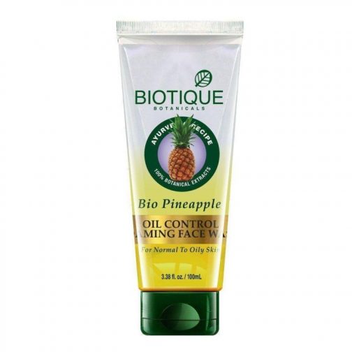 Biotique Bio Pineapple Oil Control Foaming Face Wash for Normal To Oily Skin 100ml 504x504 - Biotique Bio Pineapple Oil Control Foaming Face Wash for Normal To Oily Skin (100ml)