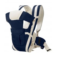 Chinmay Kids 4-in-1 Polycotton Adjustable Baby Carrier Sling Backpack (Blue, 0-30 Months)