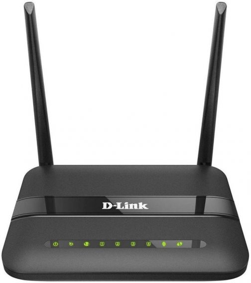 D Link 2750U IN Wireless N300 ADSL2 Router with Modem Black 504x568 - D-Link 2750U IN Wireless N300 ADSL2 Router with Modem (Black)