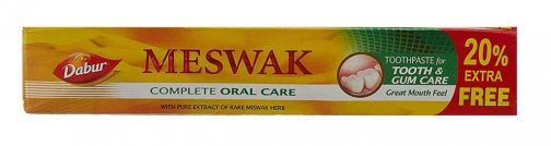 Dabur Meswak Toothpaste 100g with Free 20g 504x134 - Dabur Meswak Toothpaste