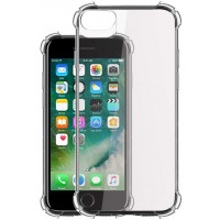 Jkobi Silicon Flexible Protective Shockproof Corner Back Case Cover For Apple iPhone 7 -Transparent