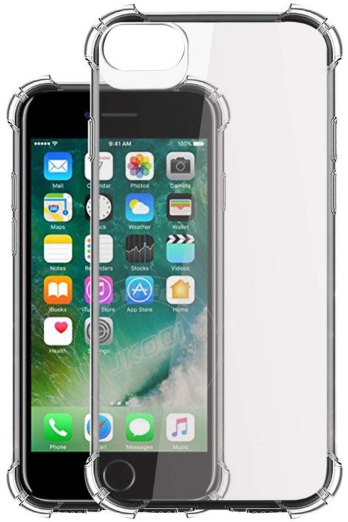 Jkobi Silicon Flexible Protective Shockproof Corner Back Case Cover For Apple iPhone 7 Transparent 504x756 - Jkobi Silicon Flexible Protective Shockproof Corner Back Case Cover For Apple iPhone 7 -Transparent