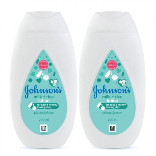 Johnsons Baby Milk and Rice Lotion 200ml Pack of 2 504x504 - Johnson's Baby Milk and Rice Lotion, 200ml (Pack of 2)