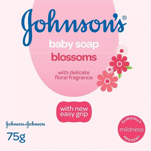 Johnson’s Baby Soap Blossoms with New Easy Grip Shape 75g 504x504 - Johnson’s Baby Soap Blossoms with New Easy Grip Shape