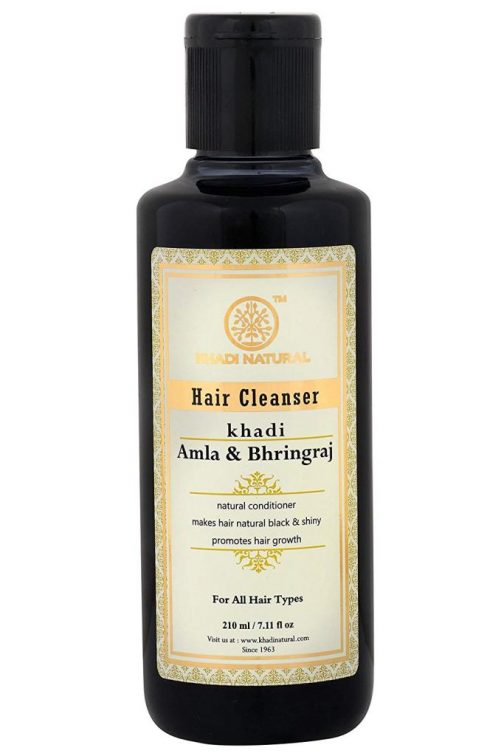 Khadi Natural Ayurvedic Amla and Bhringraj Hair CleanserShampoo 210ml 504x756 - Khadi Natural Ayurvedic Amla and Bhringraj Hair Cleanser(Shampoo), 210ml
