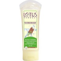 Lotus Kyra Herbals Teatreewash Tea Tree and Cinnamon Anti-Acne Oil Control Face Wash for Women (80 g)