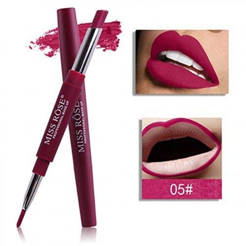 MISS ROSE Colors 2 In 1 Lip Liner Pencil Lipstick Lip Beauty Makeup Waterproof Nude Color Cosmetics Lipliner Pen Lip Stick 504x504 - MISS ROSE