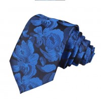 Men Boy Royal Blue Texture Ties Stylish HANDMADE Luxury Formal Suit Self Necktie