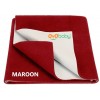 Oyo Baby Waterproof Bed Protector Baby Dry Sheet Large Maroon 140 cm x 100 cm 100x100 - Johnson's Baby Wipes