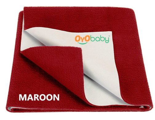 Oyo Baby Waterproof Bed Protector Baby Dry Sheet Large Maroon 140 cm x 100 cm 504x392 - Oyo Baby Waterproof Bed Protector Baby Dry Sheet, Large, Maroon (140 cm x 100 cm)