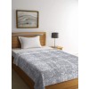 Portico Flano Single Bed Blanket Grey 100x100 - Avioni Cotton Sofa Throws Blankets