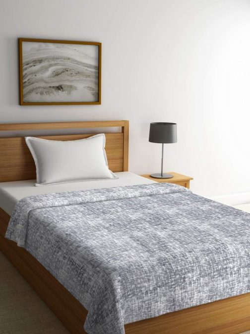 Portico Flano Single Bed Blanket Grey 504x672 - Portico Flano Single Bed Blanket  Grey