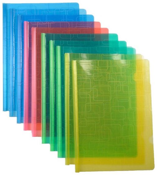 Relax Sliding Plastic Bar File Folder for A4 Paper Display Multicolour 504x560 - Relax Sliding Plastic Bar File Folder for A4 Paper Display (Multicolour)