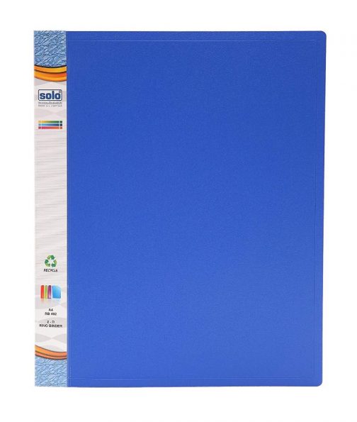 Solo RB 402 Ring Binder 2 D Ring A4 Blue 504x595 - Solo RB- 402 Ring Binder-2-D-Ring A4 - Blue
