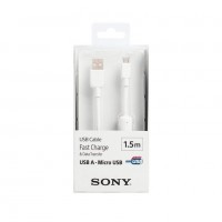 Sony CP-AB150 Micro USB Charging and Transfer Cable – 4.92 Feet (1.5 Meters) – (White)