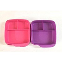Tupperware Funmeal Plastic Lunch Box, 550ml, Assorted Color (Pack of 1)