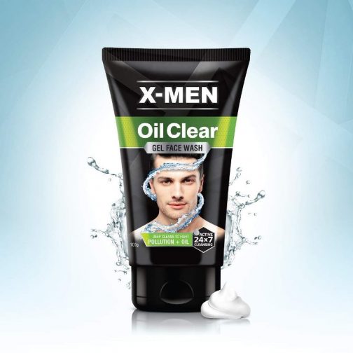 X Men Oil Clear Gel Face Wash 100ml 504x504 - X-Men Oil Clear Gel Face Wash, 100ml